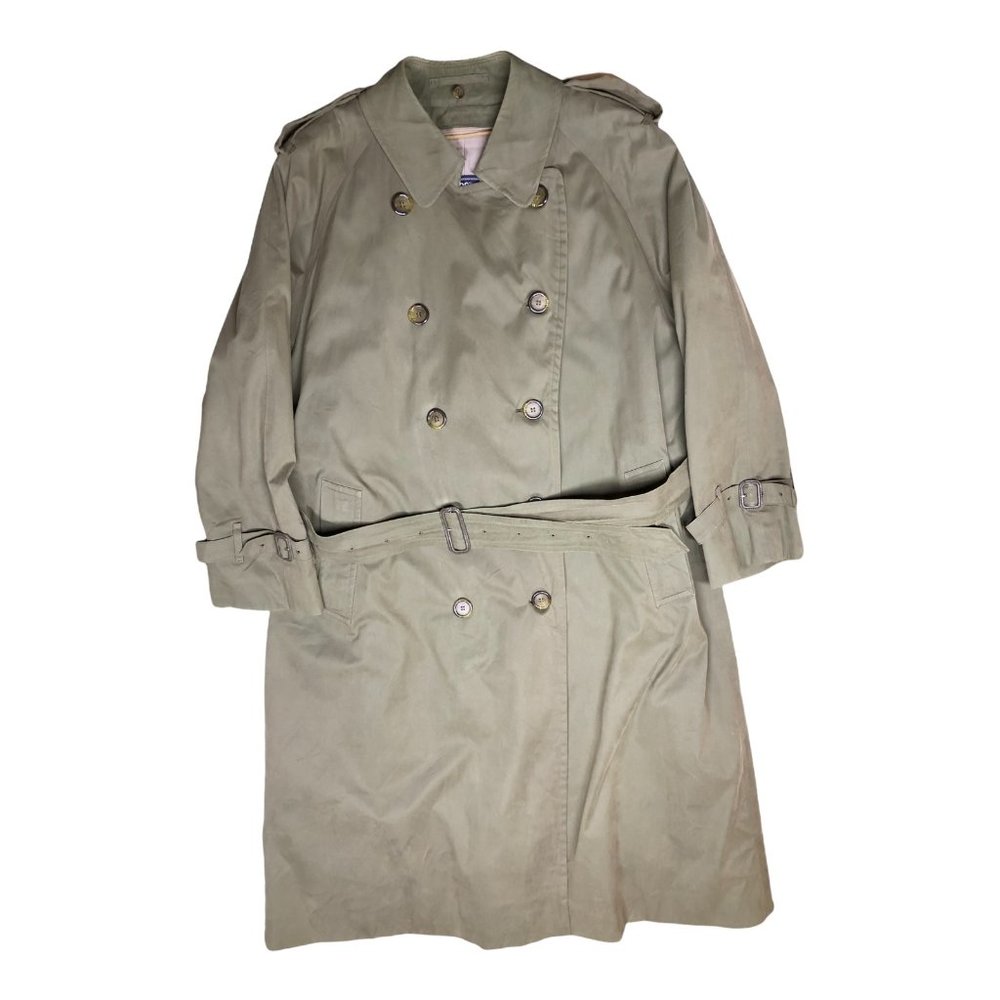 Vintage Burberry's Mens 42 Trench Coat Belted - Picture 1 of 12